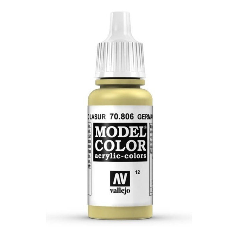 Vallejo Model Color 17ml Pintura Acrílica 12 Amarillo Lasur 70.806