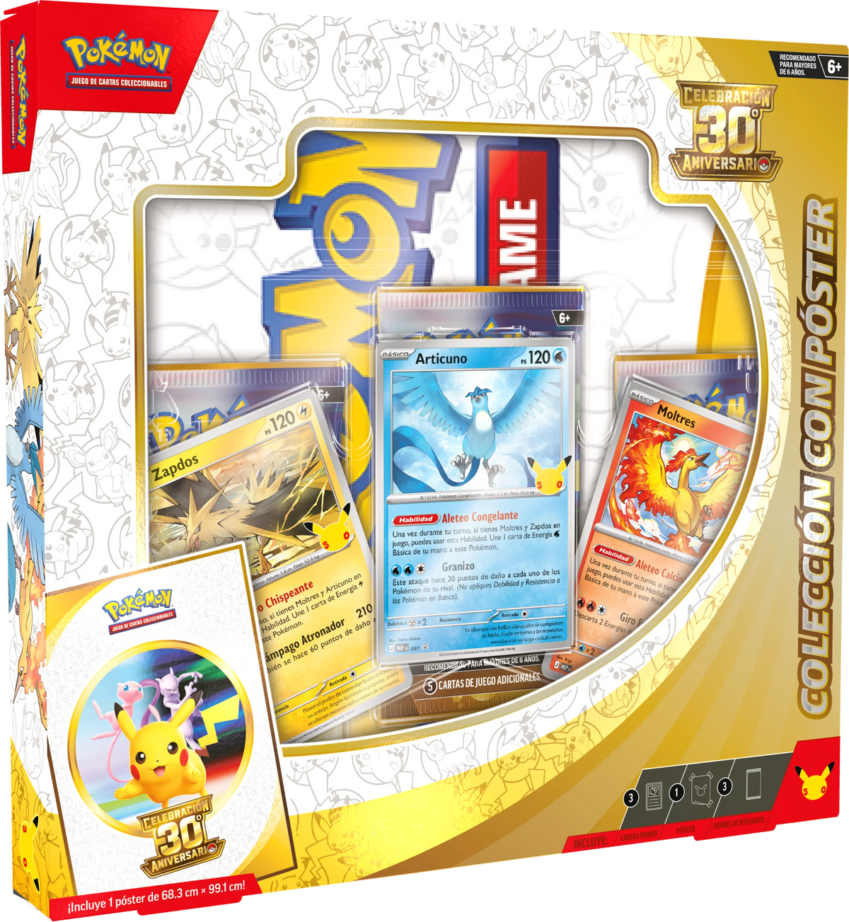 Pokemon 30 Aniversario Poster Collection En Español