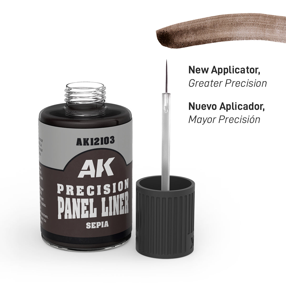 Ak Precision Panel Liner Panelador De Precisión 30ml AK12103 Sepia