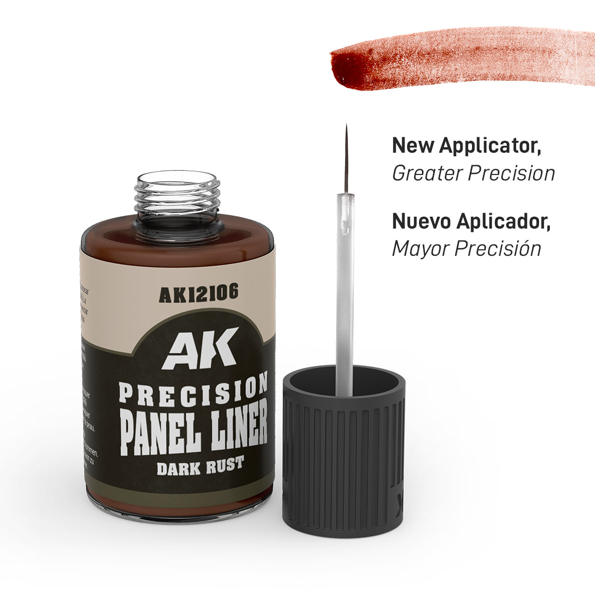 Ak Precision Panel Liner Panelador De Precisión 30ml AK12106 Dark Rust