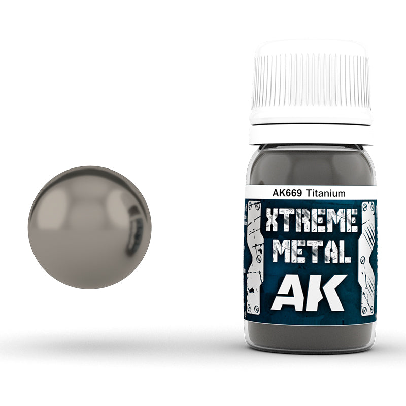 Ak Xtreme Metal Pintura AK669 Titanium 30ml