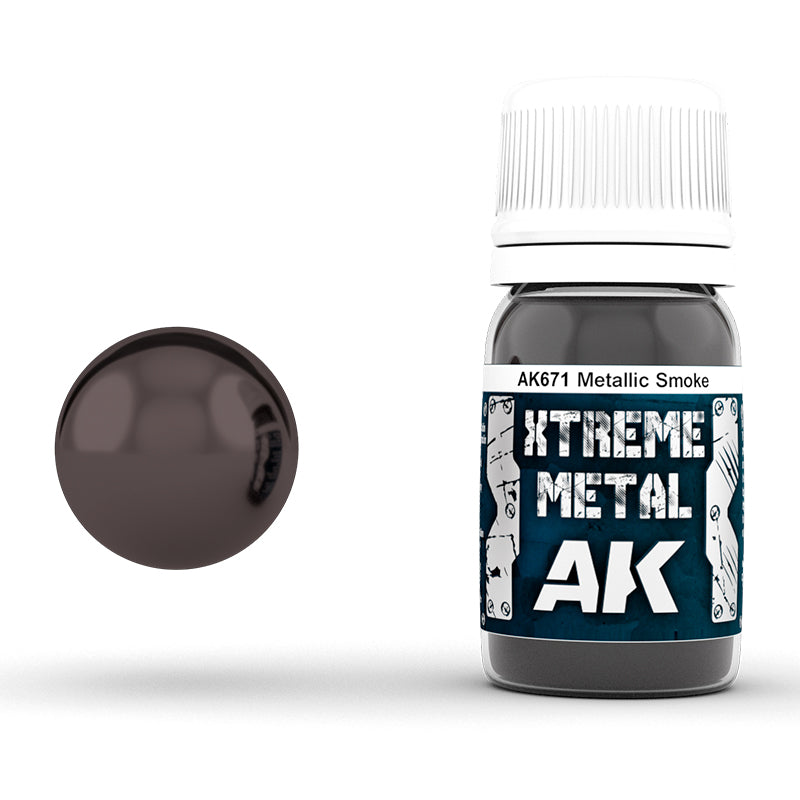 Ak Xtreme Metal Pintura AK671 Metallic Smoke 30ml
