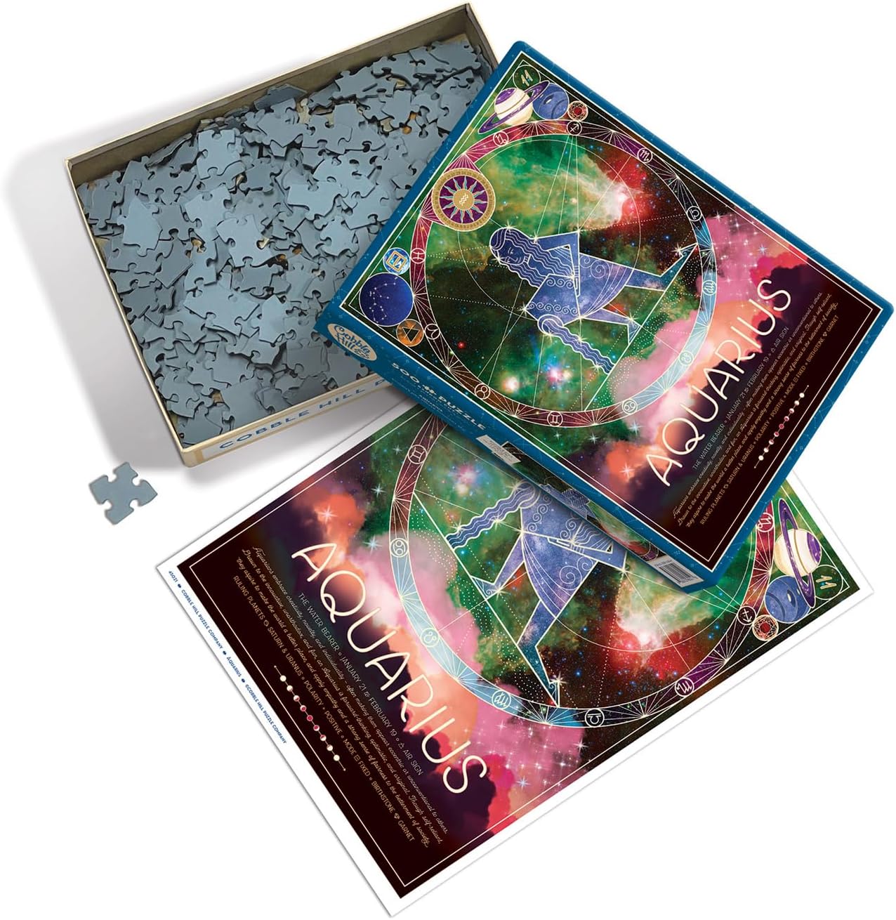 Cobble Hill Rompecabezas Zodiaco Aquario 500 Pz