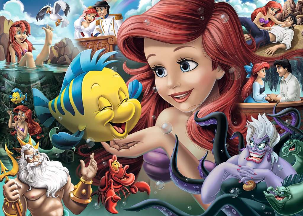 Ravensburger Rompecabezas Heroínas Disney Ariel 1000 Pza