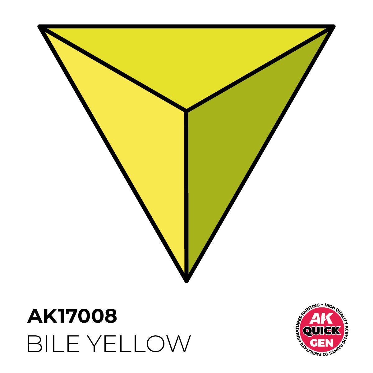AK Pintura Acrílica Quickgen AK17008 Intensity Medium Bile Yellow 18ml