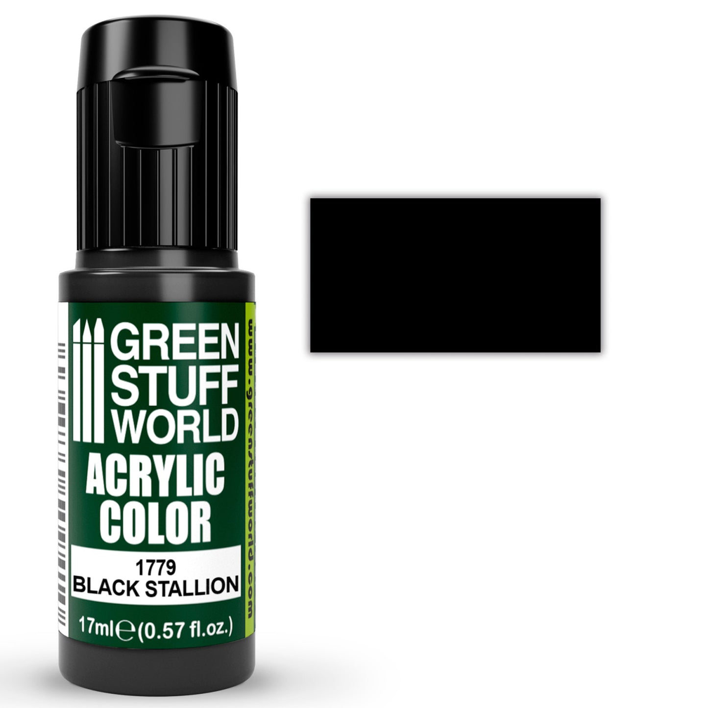 Green Stuff World Pintura Acrilica 1779 Black Stallion 17ml
