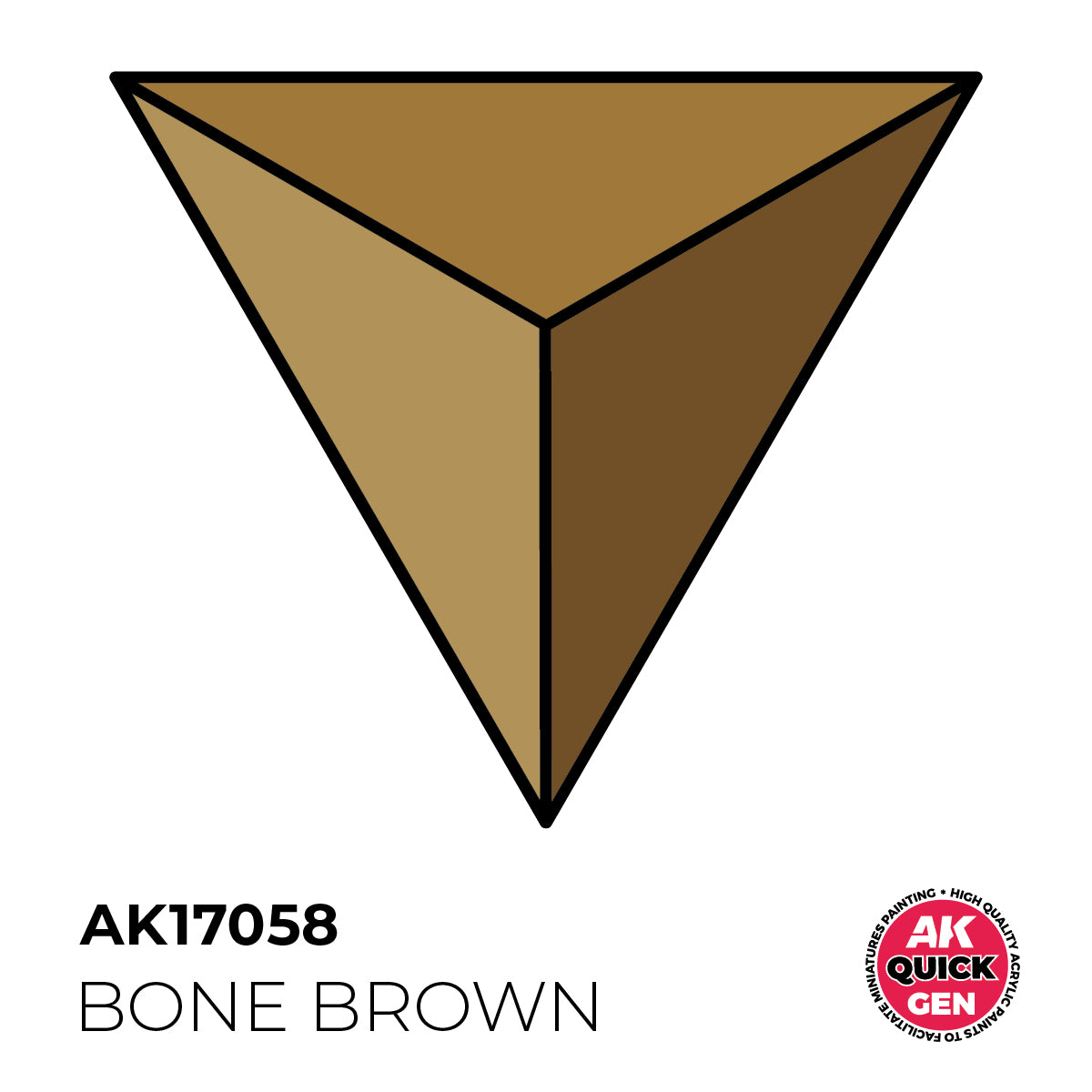 AK Pintura Acrílica Quickgen AK17058 Intensity Low Bone Brown 18ml