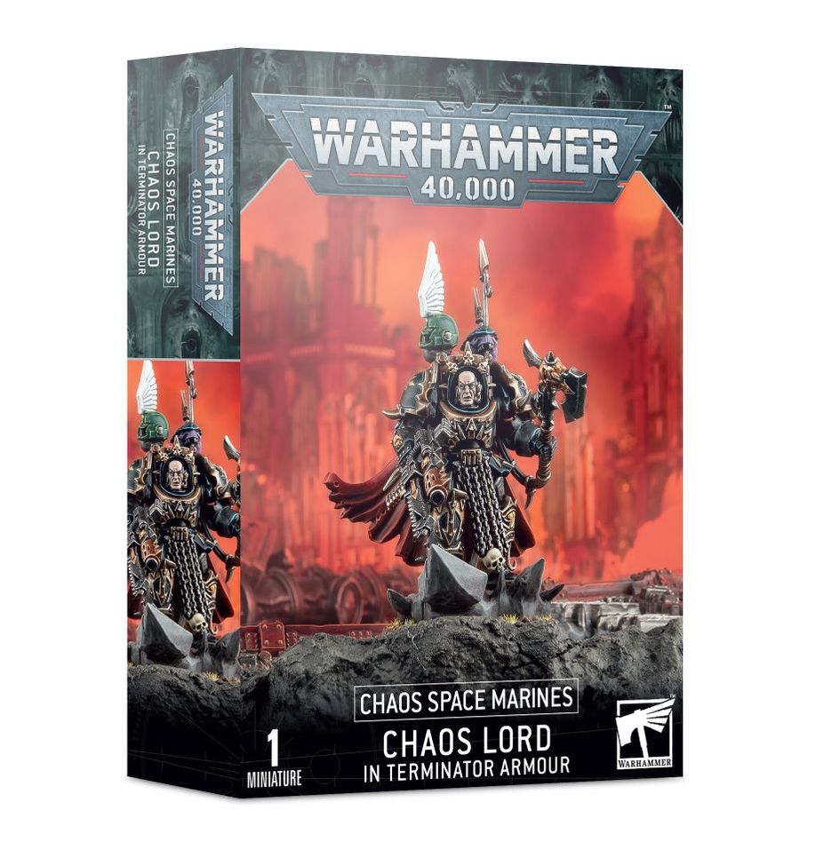 Gw Warhammer 40k Chaos Space Marines Chaos Lord In Terminator Armour