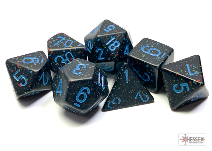 Dados Chessex Set 7 Dados Poliedricos Speckled Blue Stars Chx25338