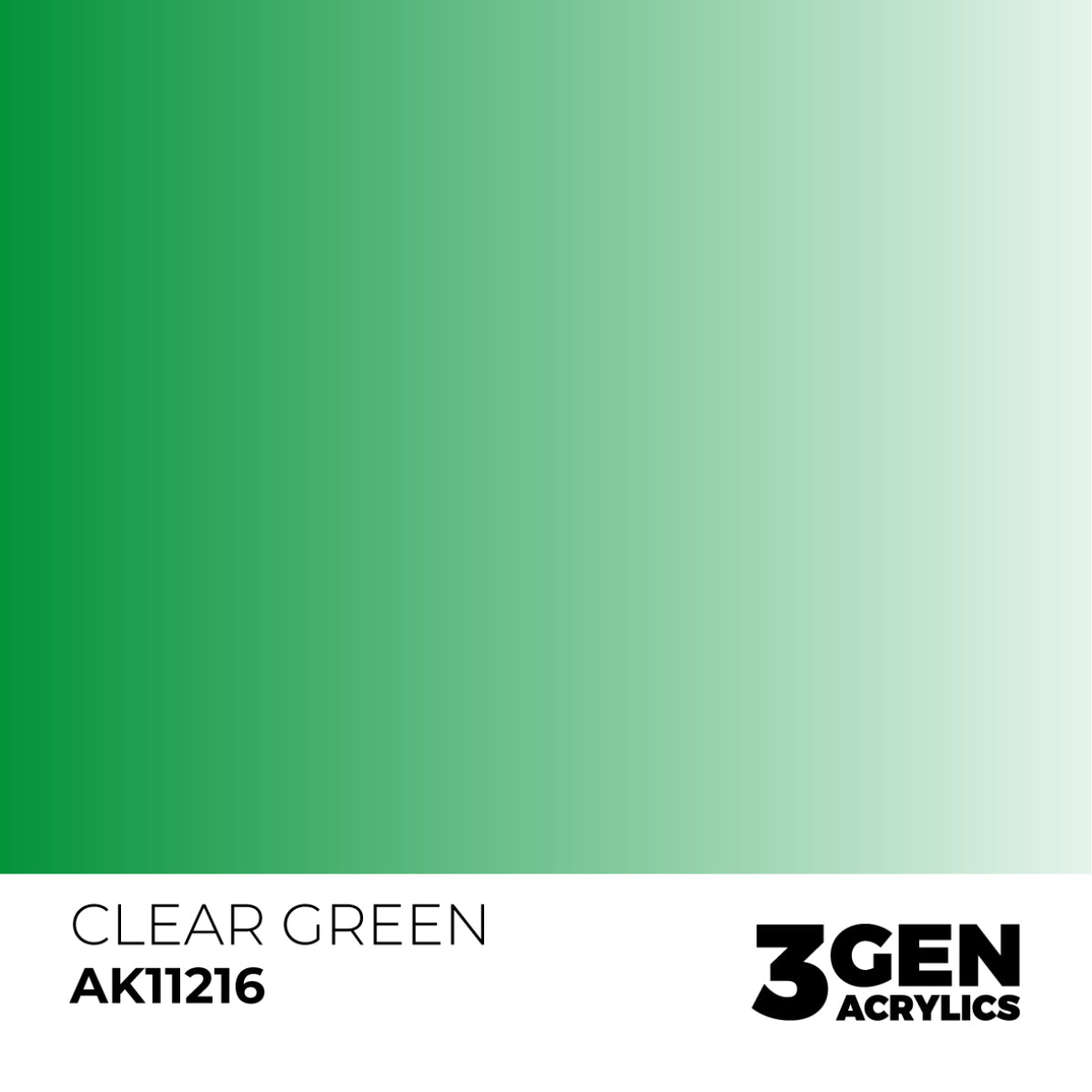 Ak Pintura Acrílica Gama Genérica AK11216 Clear Green 18ml