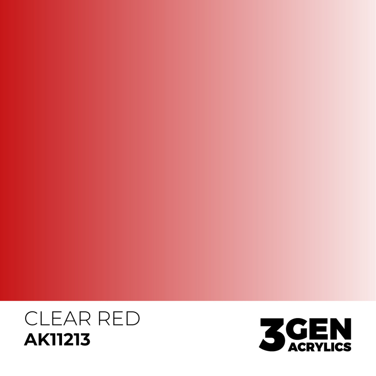 Ak Pintura Acrílica Gama Genérica AK11213 Clear Red 18ml