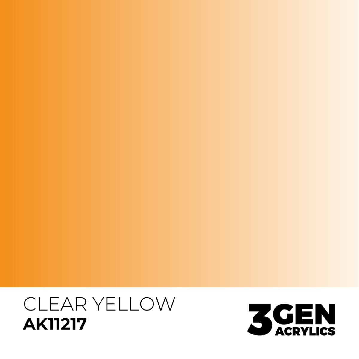 Ak Pintura Acrílica Gama Genérica AK11217 Clear Yellow 18ml