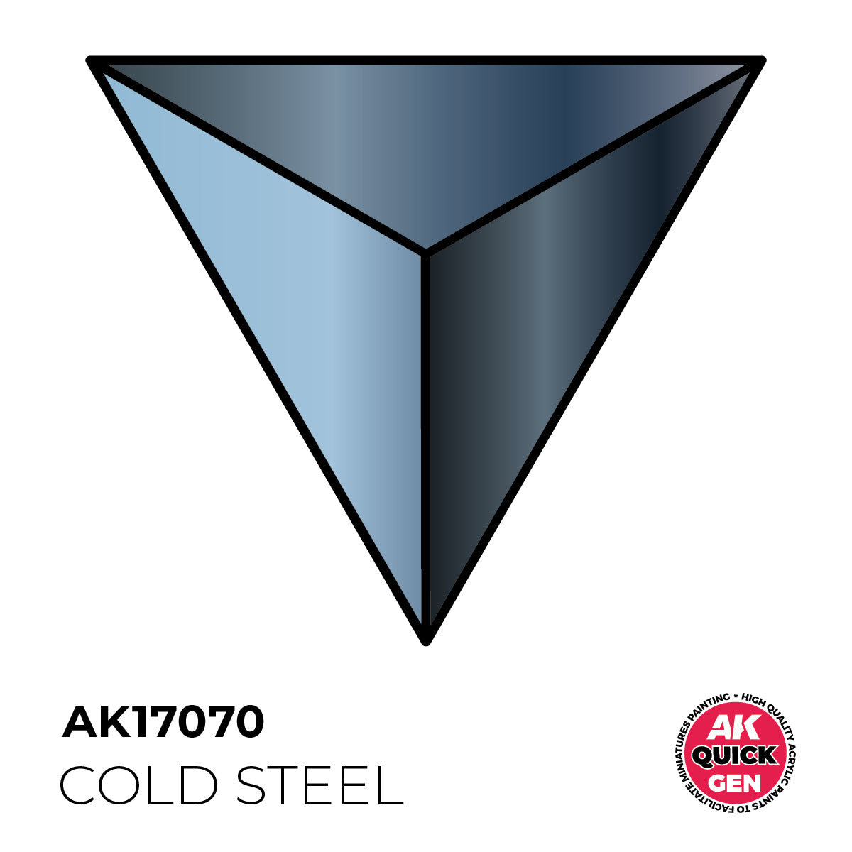AK Pintura Acrílica Quickgen AK17070 Metallic Cold Steel 18ml