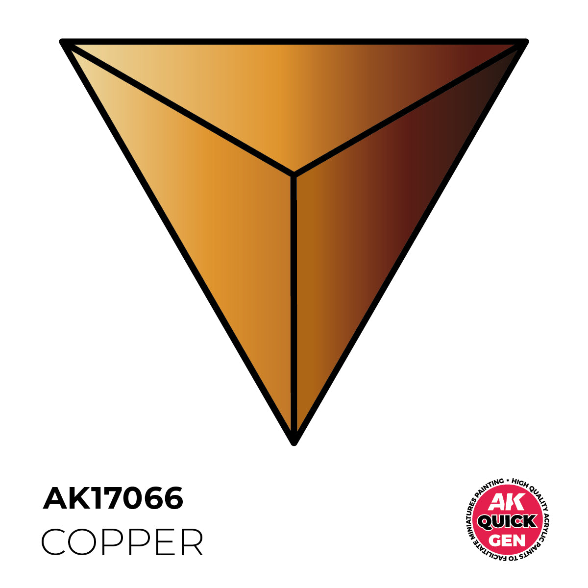 AK Pintura Acrílica Quickgen AK17066 Metallic Copper 18ml