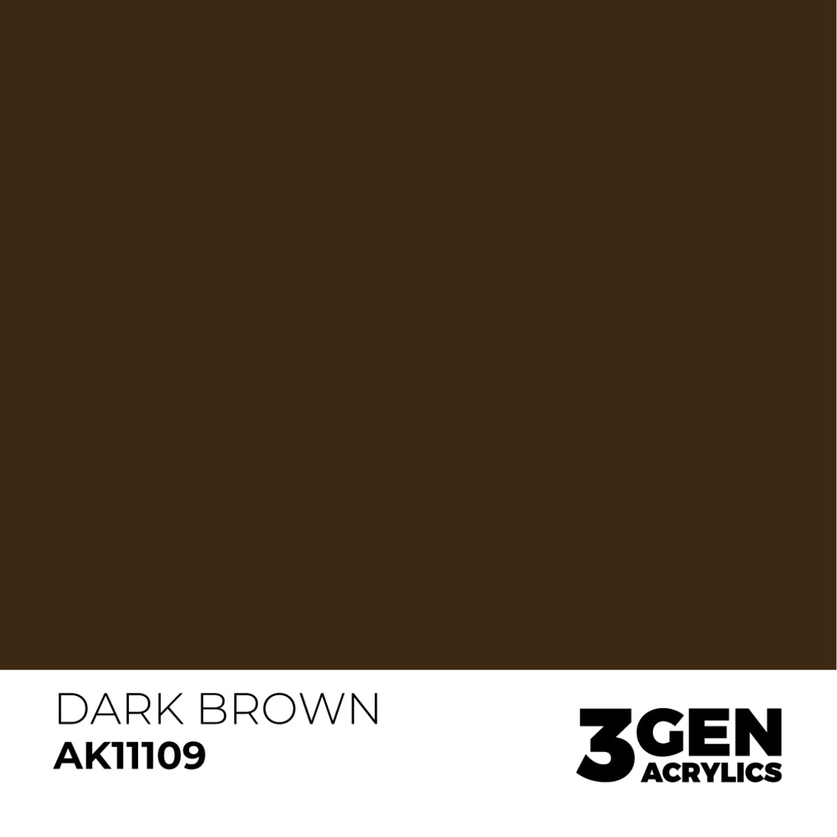 Ak Pintura Acrílica Gama Genérica AK11109 Dark Brown 18ml