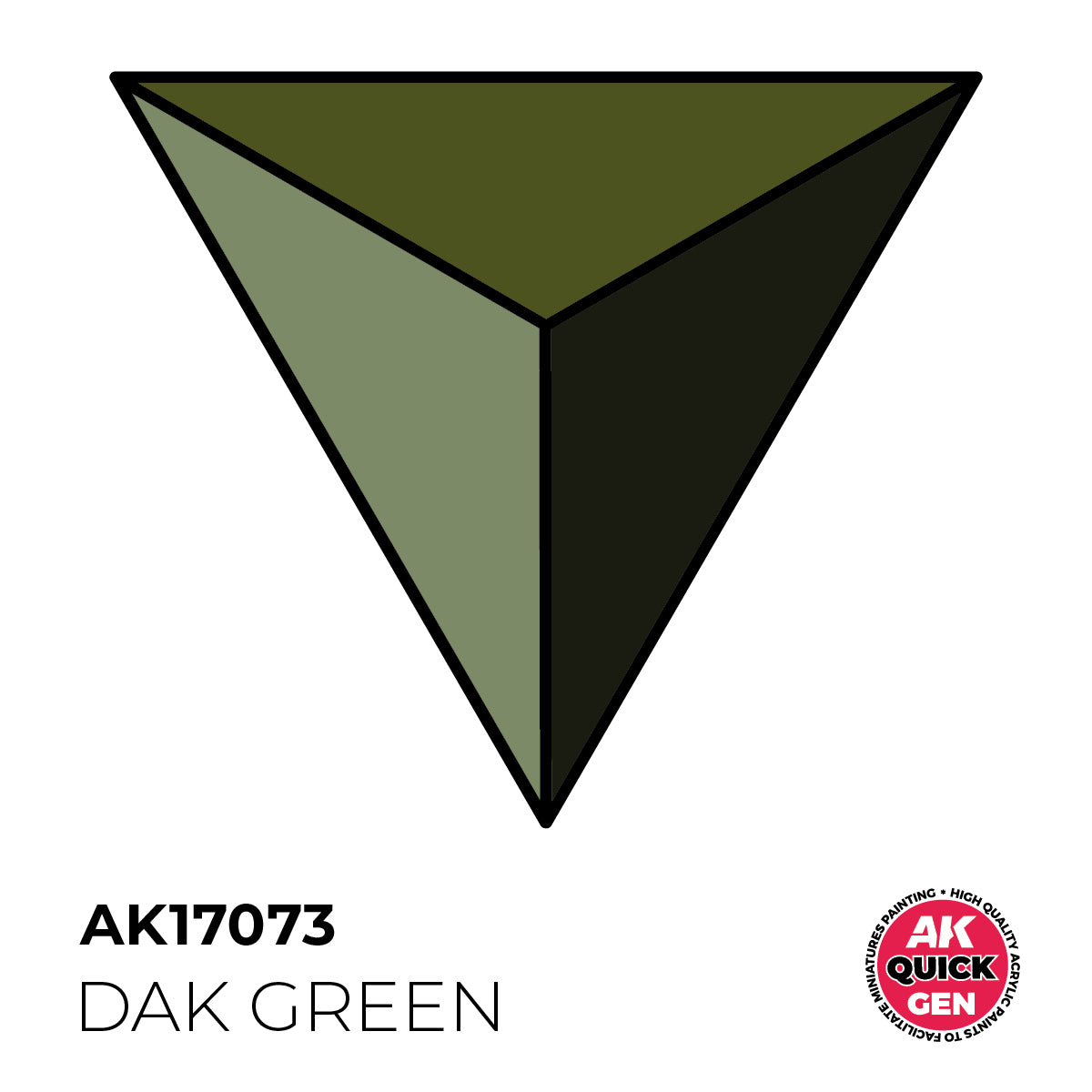 AK Pintura Acrílica Quickgen AK17073 Military Dark Green 18ml