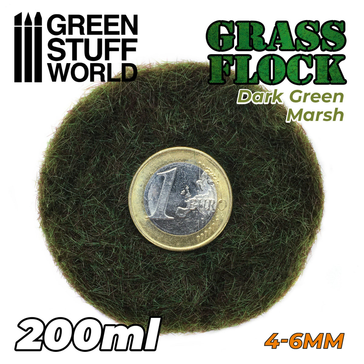 GreenStuffWorld Cesped Electrostatico 4-6mm Dark Green Marsh 200ml