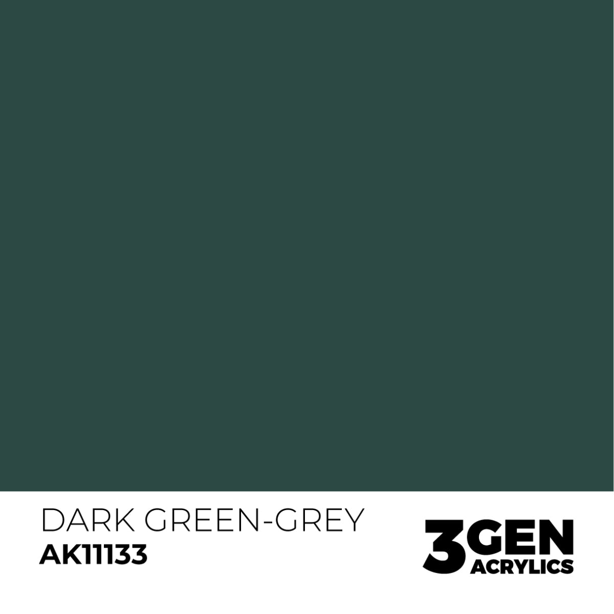 Ak Pintura Acrílica Gama Genérica AK11133 Dark Green-Grey 18ml