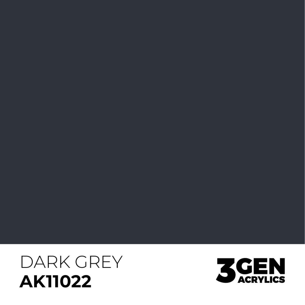 Ak Pintura Acrilica Gama Generica AK11022 Dark Grey 18ml