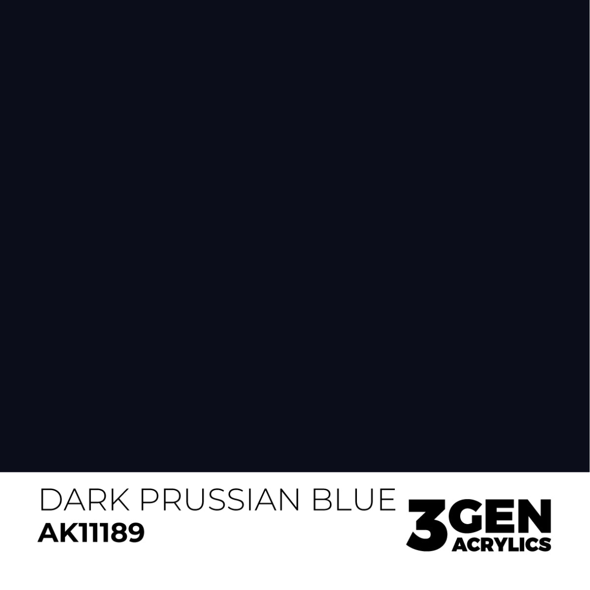 Ak Pintura Acrílica Gama Genérica AK11189 Dark Prussian Blue 18ml