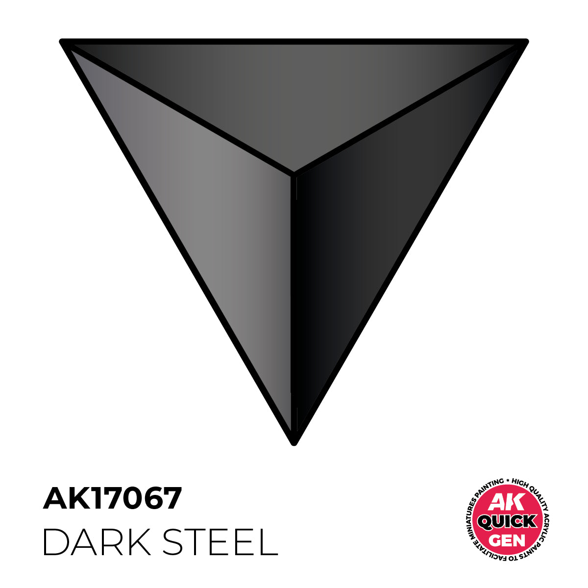 AK Pintura Acrílica Quickgen AK17067 Metallic Dark Steel 18ml