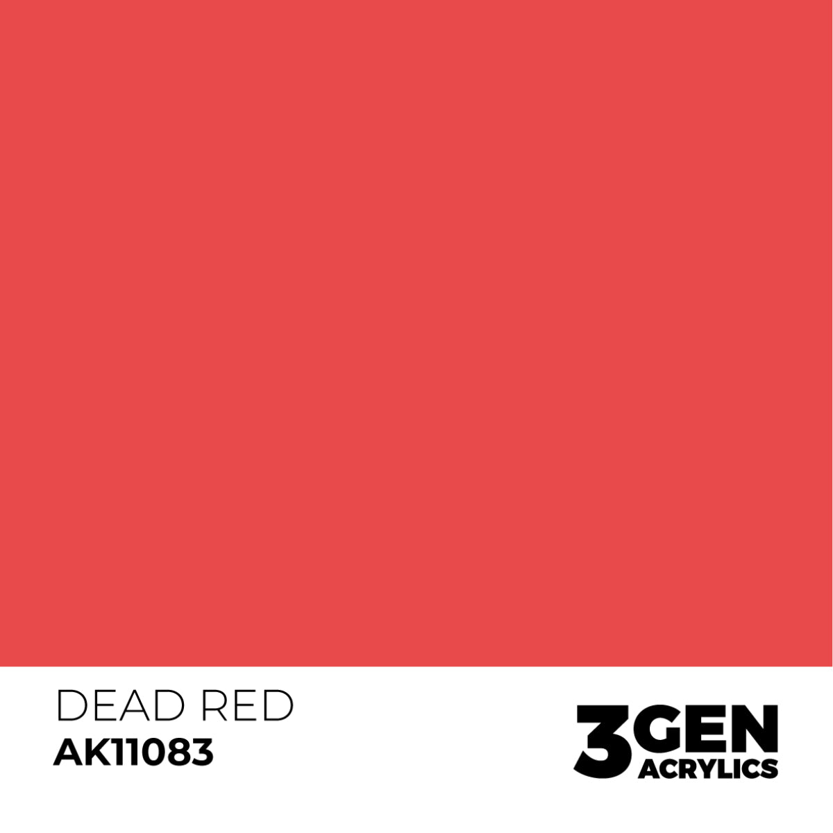 Ak Pintura Acrílica Gama Genérica AK11083 Dead Red 18ml