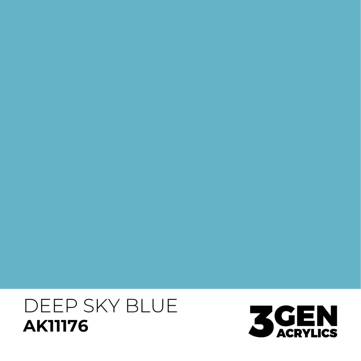 Ak Pintura Acrílica Gama Genérica AK11176 Deep Sky Blue 18ml