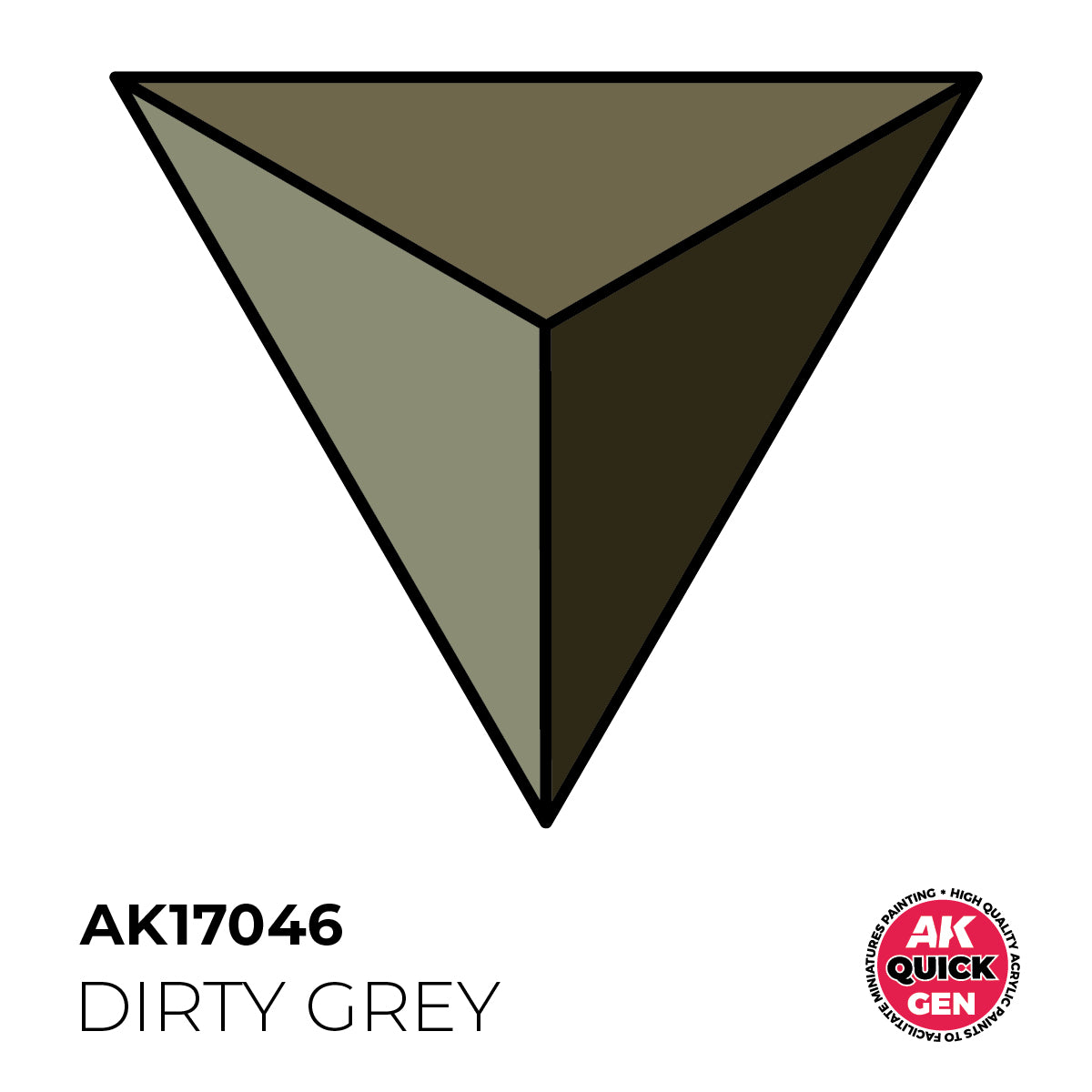 AK Pintura Acrílica Quickgen AK17046 Intensity Low Dirty Grey 18ml
