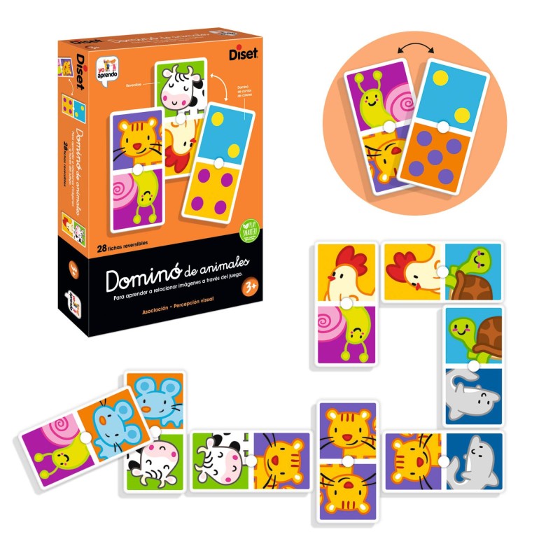 Diset Dominó De Animales Juego De Mesa - En Español