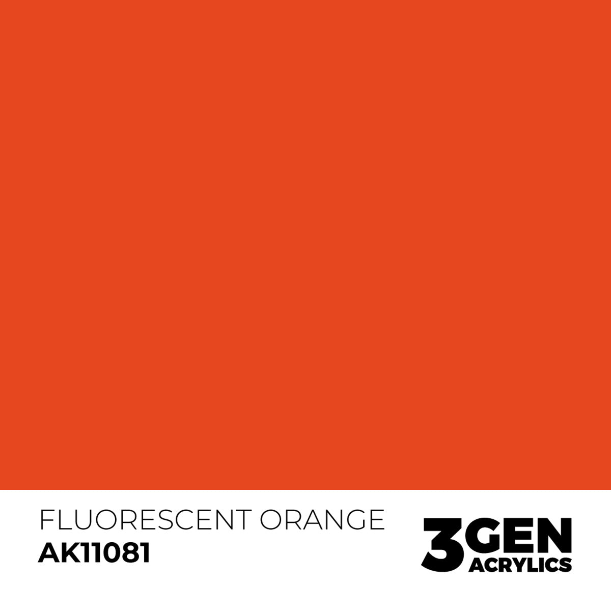 Ak Pintura Acrílica Gama Genérica AK11081 Fluorescent Orange 18ml
