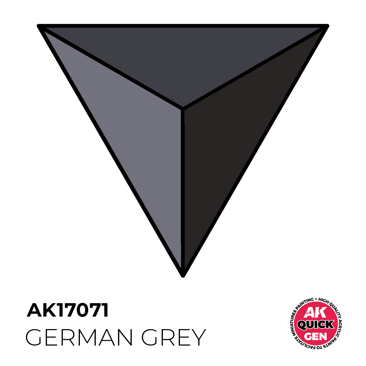 AK Pintura Acrílica Quickgen AK17071 Military German Grey 18ml