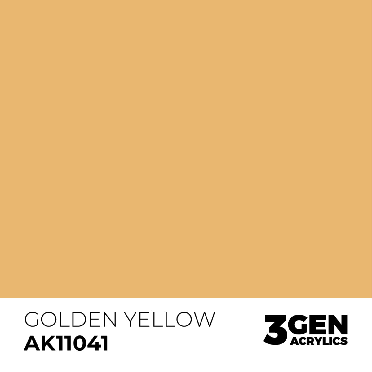 Ak Pintura Acrílica Gama Genérica AK11041 Golden Yellow 18ml