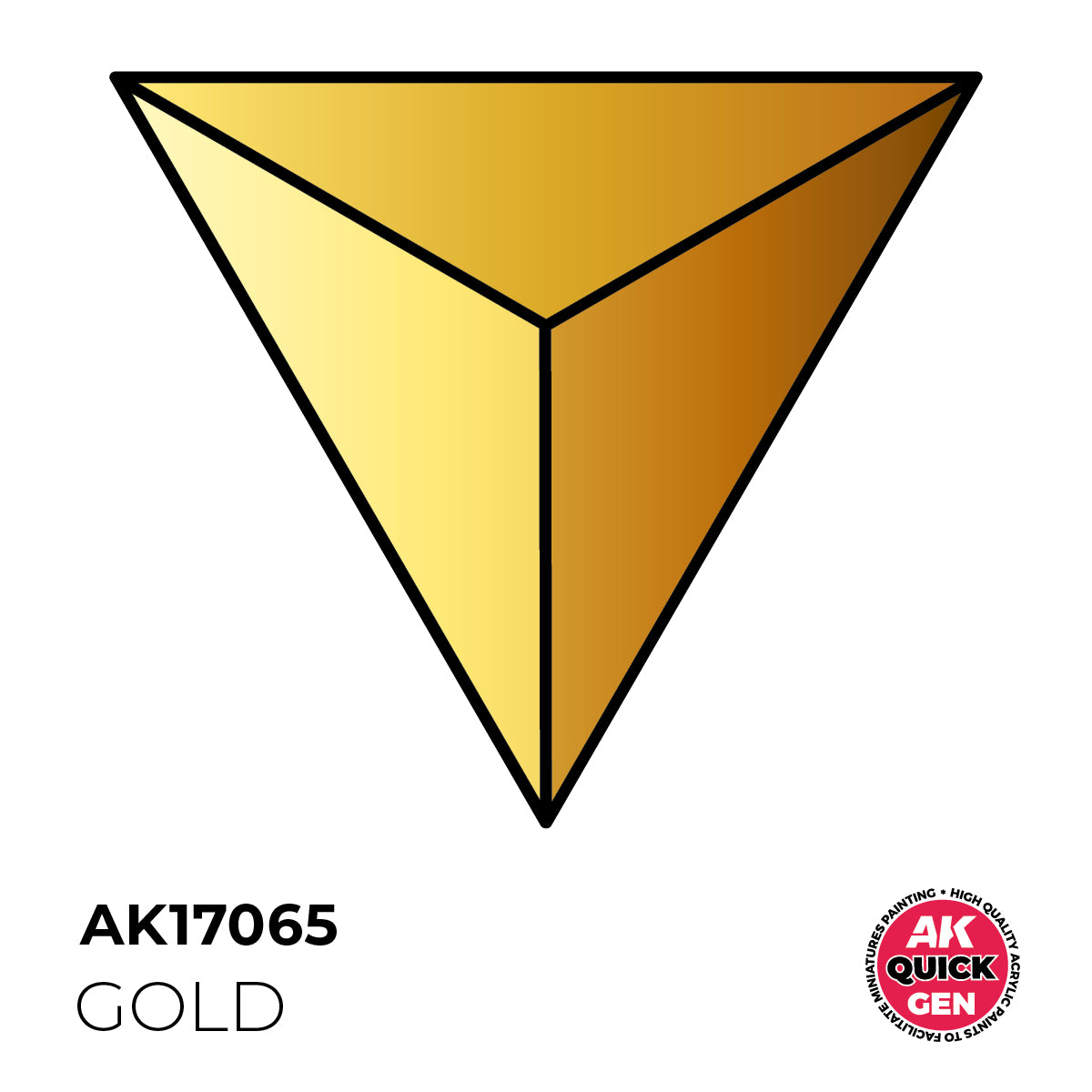 AK Pintura Acrílica Quickgen AK17065 Metallic Gold 18ml