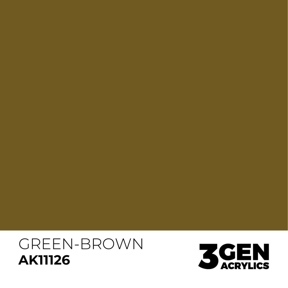 Ak Pintura Acrílica Gama Genérica AK11126 Green-Brown 18ml