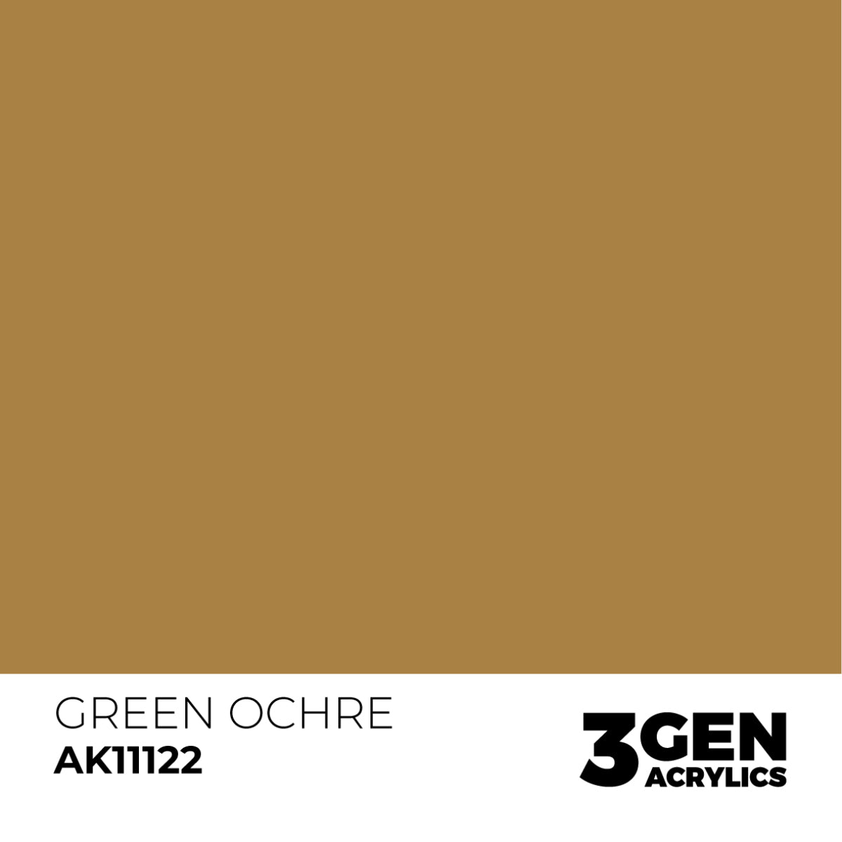 Ak Pintura Acrílica Gama Genérica AK11122 Green Ochre 18ml