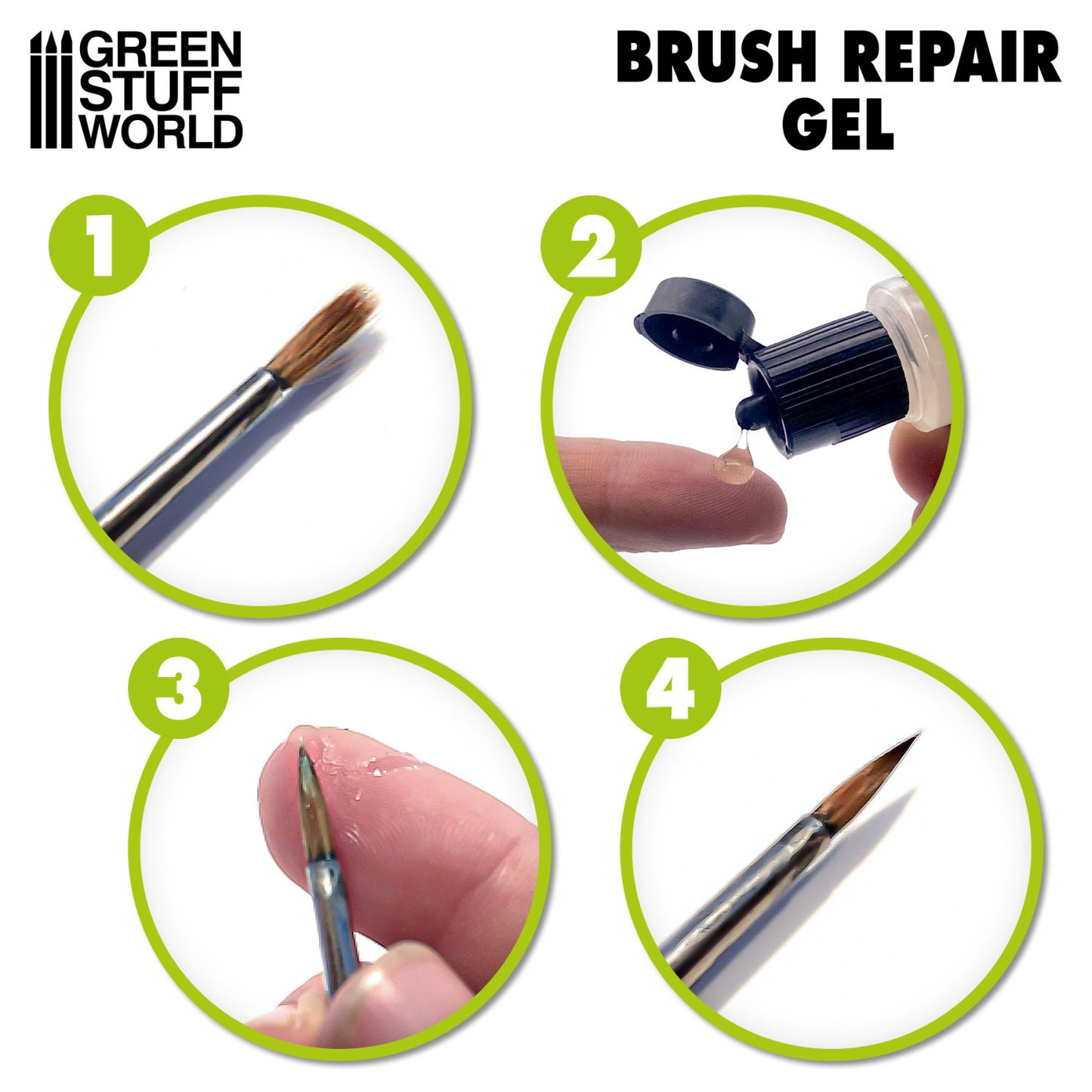 Green Stuff World Brush Repair Gel Reparador Pinceles 17ml