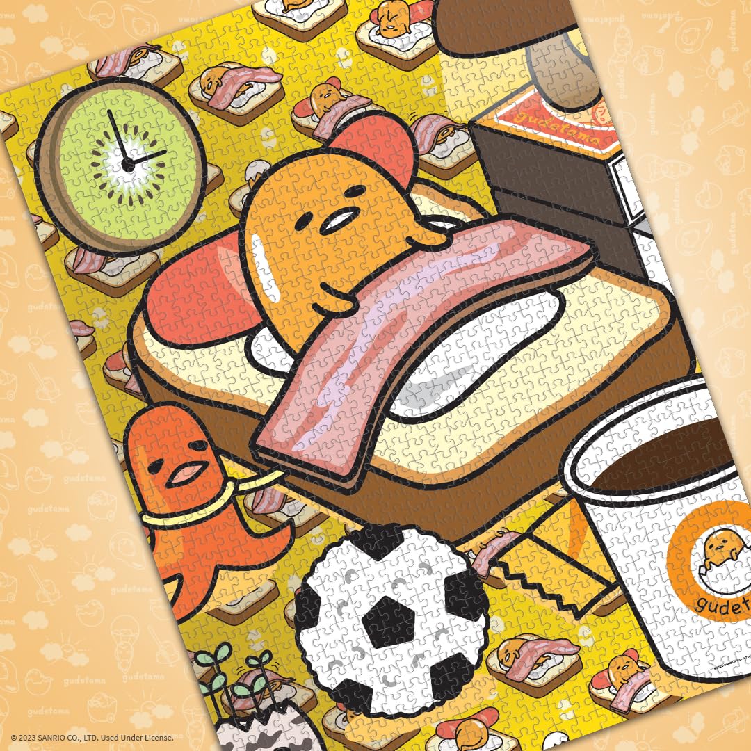 Usaopoly Rompecabezas Gudetama Work From Bed 1000 Pza
