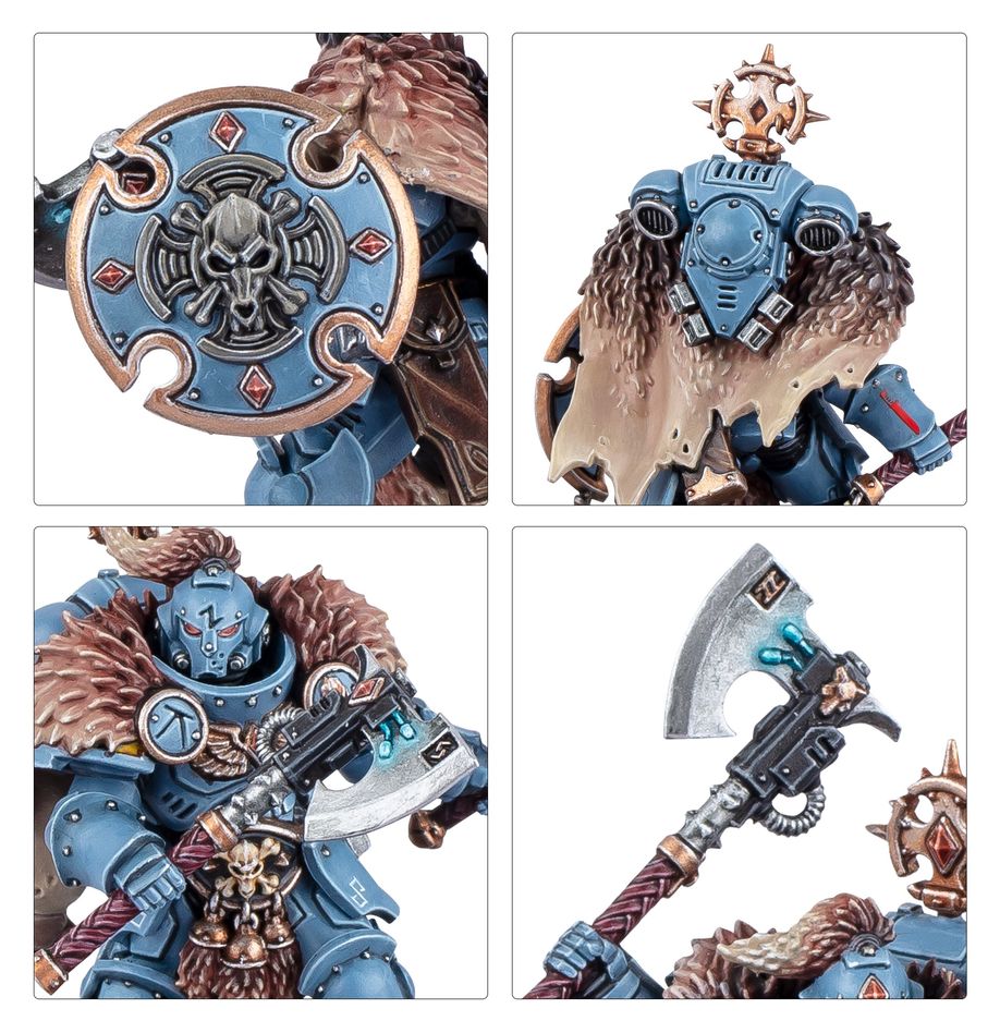 Games Workshop Warhammer40k Space Wolves Wolf Guard Headtakers