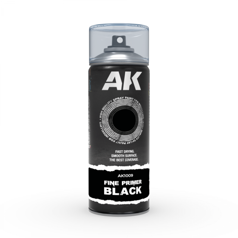 Ak Interactive Fine Primer Black 400ml Ak1009