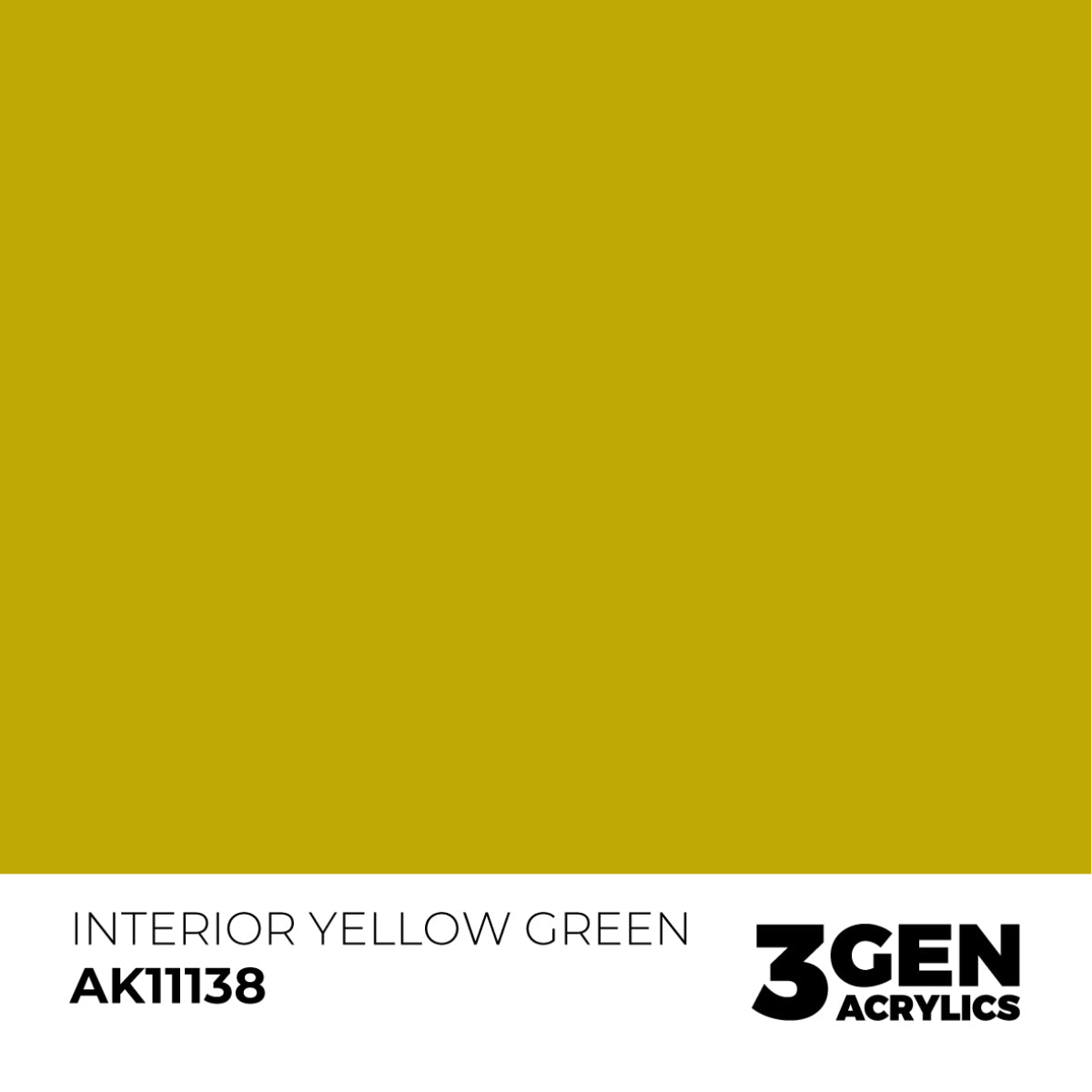 Ak Pintura Acrílica Gama Genérica AK11138 Interior Yellow Green 18ml