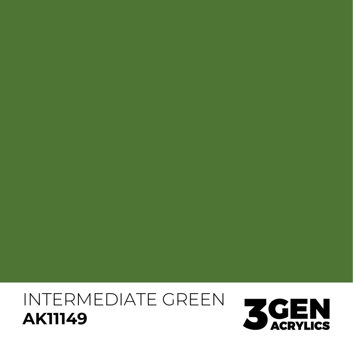Ak Pintura Acrílica Gama Genérica AK11149 Intermediate Green 18ml