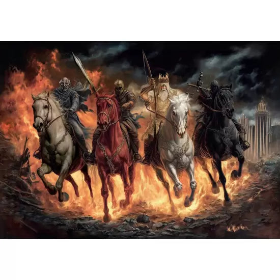 Art Puzzle Rompecabezas 4 Jinetes del Apocalipsis 1000 Pza