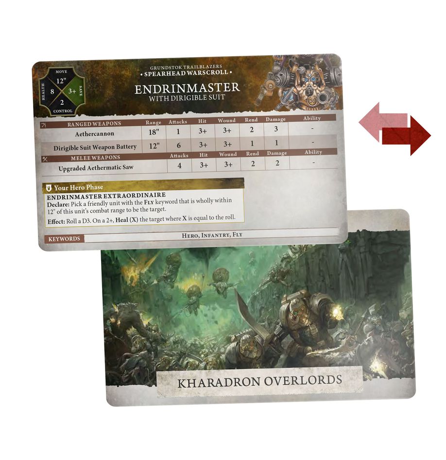 Games Workshop Warhammer Aos Warscroll Cards Kharadron Overlords