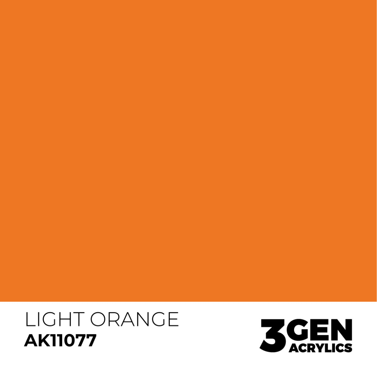 Ak Pintura Acrílica Gama Genérica AK11077 Light Orange 18ml