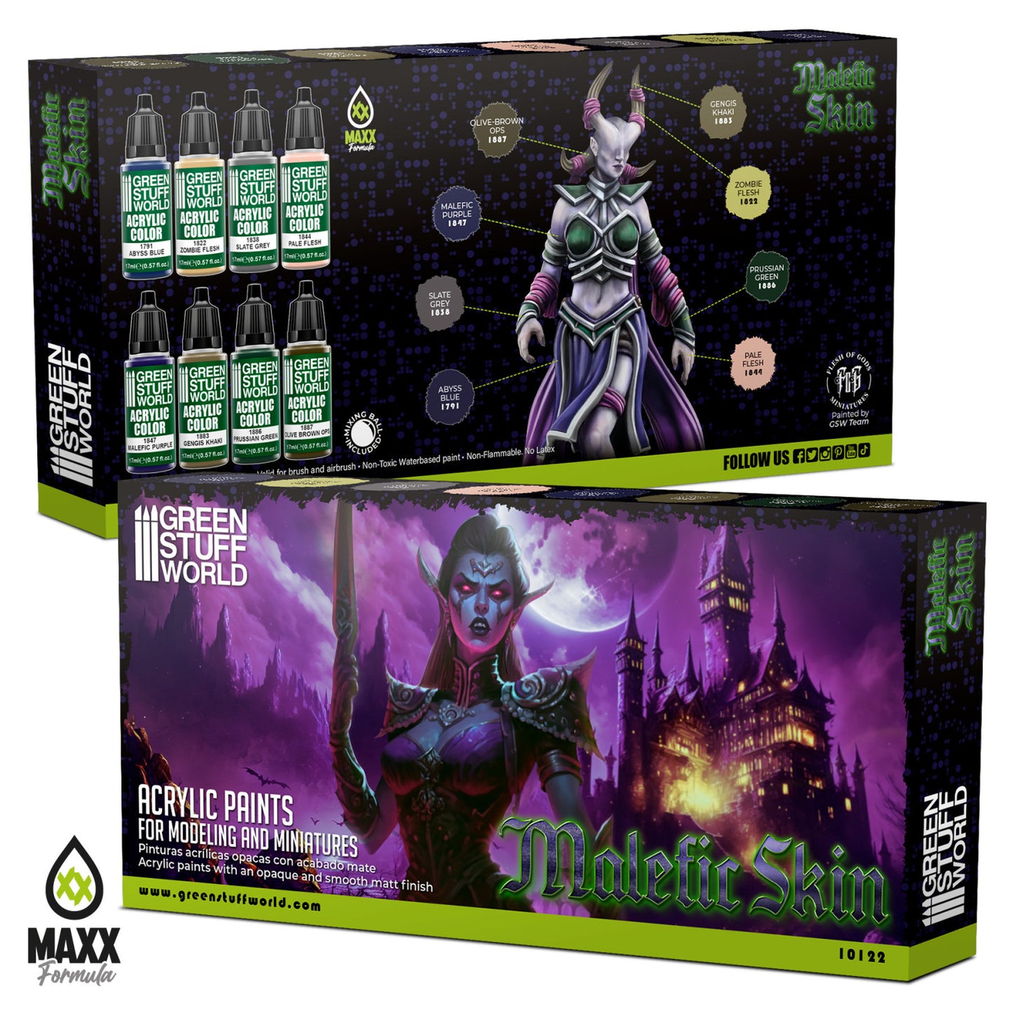 Green Stuff World Set pintura Piel Malefica 17ml 10122