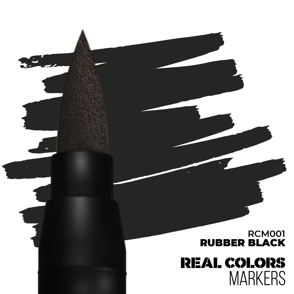 Ak Real Colors Rotulador Acrílico RCM001 Rubber Black
