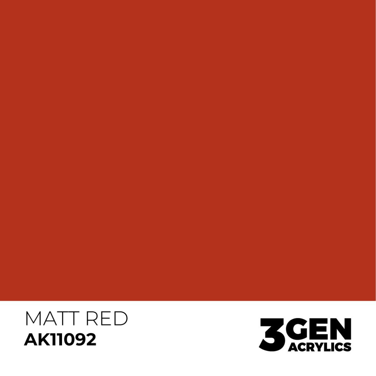 Ak Pintura Acrílica Gama Genérica AK11092 Matt Red 18ml