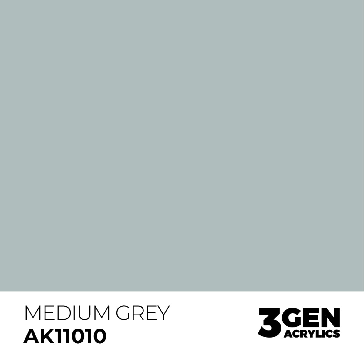 Ak Pintura Acrilica Gama Generica AK11010 Medium Grey 18ml