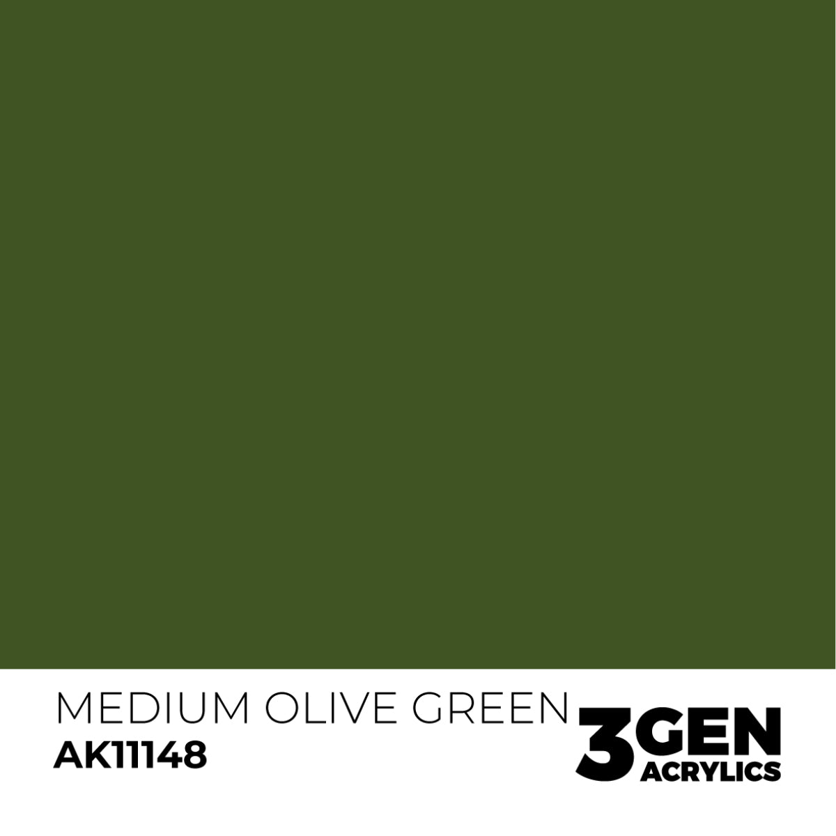 Ak Pintura Acrílica Gama Genérica AK11148 Medium Olive Green 18ml