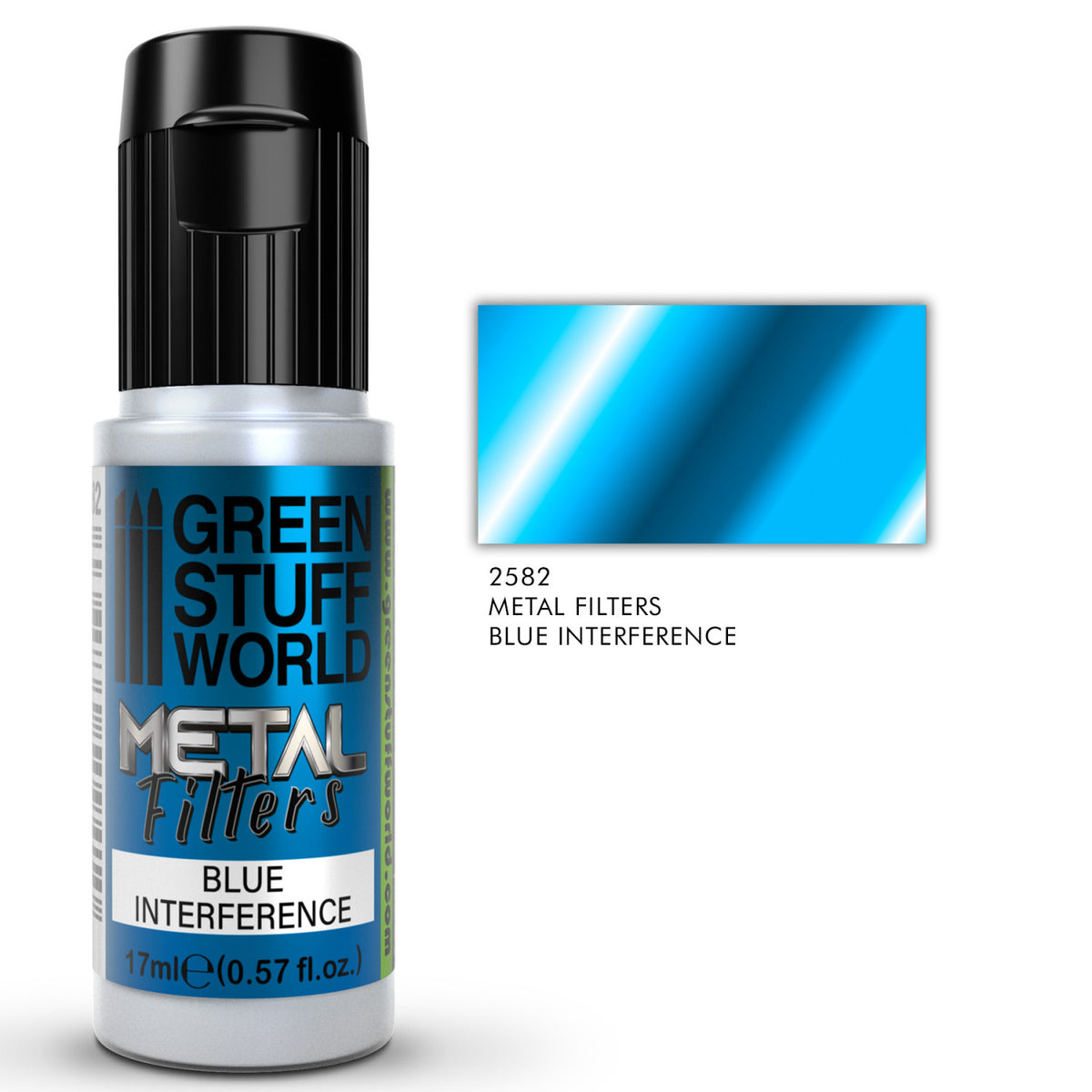 Green Stuff World Metal Filters 17ml Blue Interference